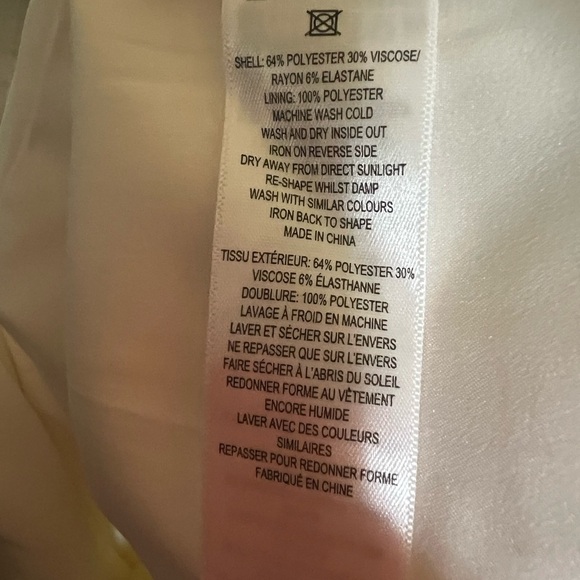 Elegant White Ruffle Sleeve Dress Size 6 NWT - Picture 6 of 6